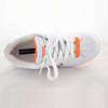 Phat Farm Womens Classic Sneakers Beamer White & Orange Leather  
