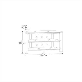 Sauder Chroma Panel Black TV Stand 042666104791  