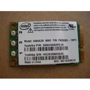  Intel Wireless WiFi 4965AGN MM2 Card 4 Dell Latitude D620 