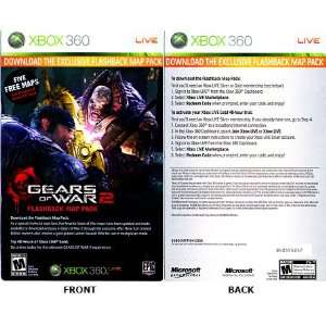  Xbox 360 Gears of War 2/3 Gold Lancer DLC 