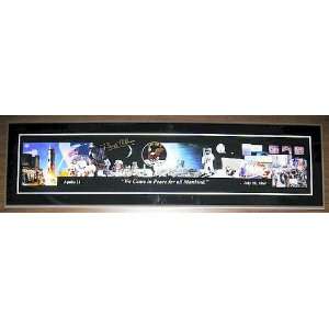   For all Mankind Panorama Plaque Signed by Buzz Aldrin: Home & Kitchen