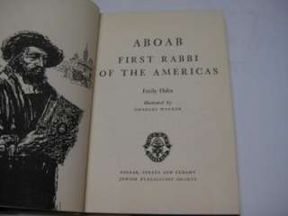 Aboab First rabbi of the Americas Jewish History book  