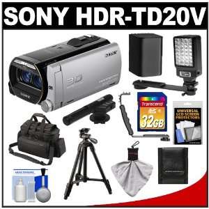  Sony Handycam HDR TD20V 3D 1080p HD 64GB Digital Video Camera 