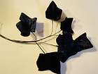 Vintage Millinery Flower Velvet 2 3/4 Leaf 6pc Lot JR Navy Blue for 