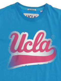 UCLA Drake College Logo Printed T Shirt   Diva Blue  