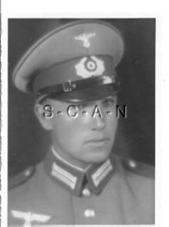 WWII German RP  Army  Soldier  Wehrmacht Eagle  Hat  Uniform  Portrait 