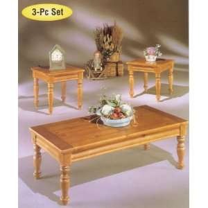  Traditional 3pc Pack Coffee/End Table Set