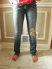 ABERCROMBIE FITCH ERIN 4 L WOMENS DESTROYED SKINNY JEANS  