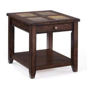  Magnussen Allister Wood Rectangular End Table: Home 