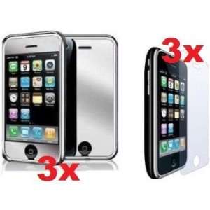   3x) Mirror Screen Protector Film Covers for iPhone 3G/3GS: Electronics