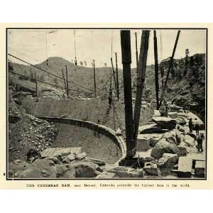  1904 Print Cheesman Dam Denver Colorado River Water 