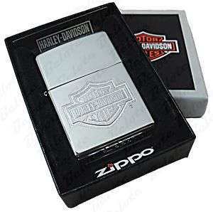 Zippo Harley Davidson Bar & Shield Chrome Lighter 24776  