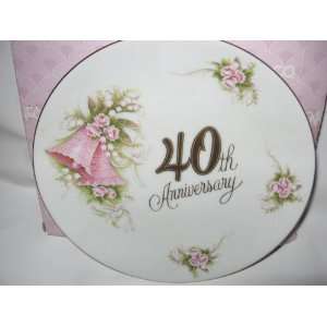  ENESCO 40TH WEDDING ANNIVERSARY PLATE