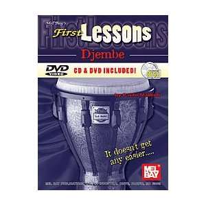  First Lessons Djembe Book/CD/DVD Set Musical Instruments