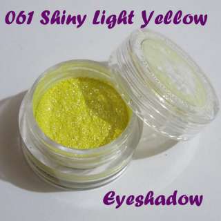 061 Shiny Light Yellow Eyeshadow Pigment Powder 3g  