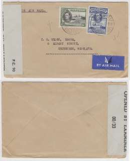 Gold Coast 1944 Censored Airmail Cover to UK (Ref QY)  