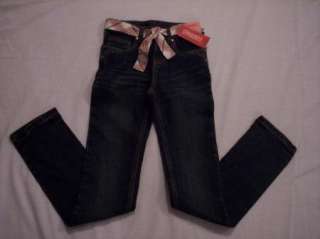 NWT Girls Gymboree Alpine Sweetie blue adjustable jeans with belt 