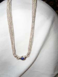 Tiffany & Co. Sterling Necklace with Blue Lapis  