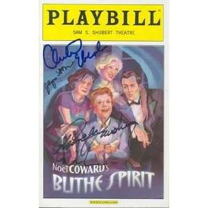  Blythe Spirit Angela Landsbury autographed Broadway 