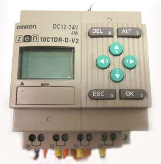 OMRON ZEN 10C1DR D V2 24V DC 6in, 4out CPU Unit Control System PLC 