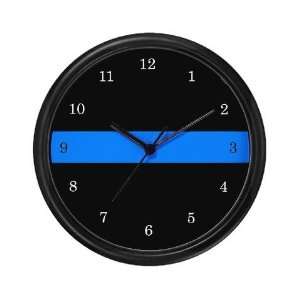  Black and Blue Police Wall Clock by CafePress: Home 