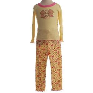   Yellow 2 Piece Long Sleeve Pajamas Sleepwear 12M 4T: Royal Wear: Baby