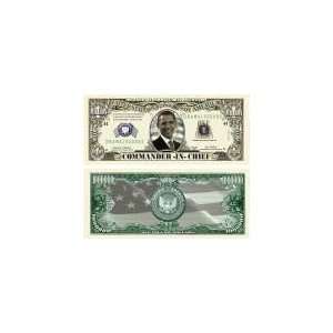  FIVE (5) Barack Obama Collectible Million Dollar Bills 