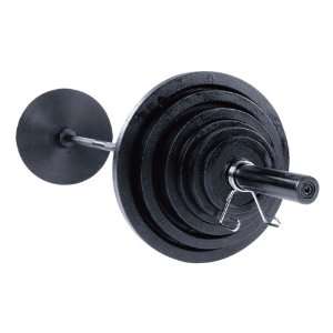   Cast Olympic Weight Set with Black Bar 500 lbs