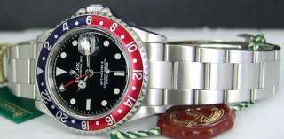 ROLEX   SS GMT Master II SEL Red Blue PEPSI   16710  