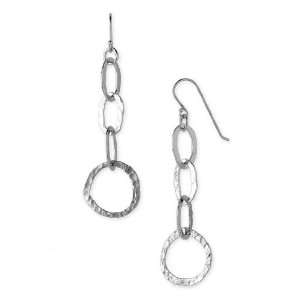  Argento Vivo Soft Rock Link Earrings: Jewelry