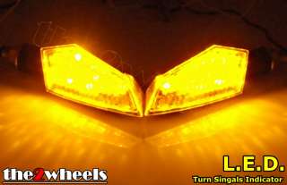 Motorcycle 18x LED Turn Signals Indicators Amber x 2  
