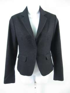 KAREN ZAMBOS Black Wool Blazer Jacket Shirt Sz 4  