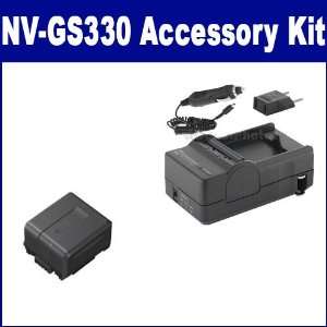  Panasonic NV GS330 Camcorder Accessory Kit includes SDM 