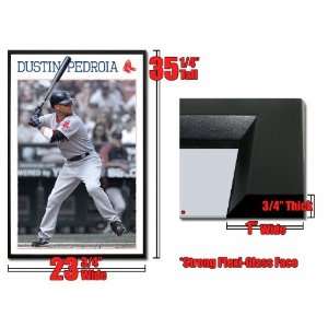    Framed Boston Red Sox Dustin Pedroia Poster 5468: Home & Kitchen
