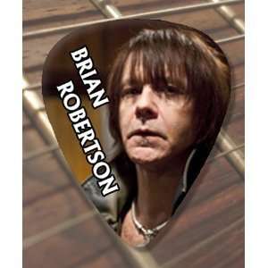    Brian Robertson Premium Guitar Pick x 5 Musical Instruments