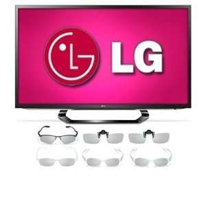  LG 42 3D Smart LED TV & 6 Pack 3D Glasses Electronics