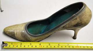 Vintage Palizzio Snake Skin Purse & Matching Heels Shoe  