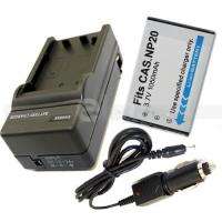 NP 20 Battery + Charger for CASIO Exilim EX Z75 EX Z77  