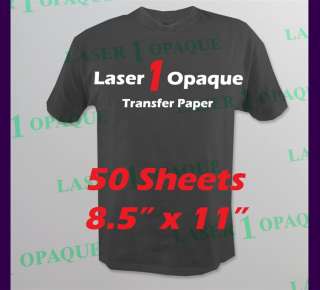 Laser 1 Opaque Dark Heat Press Transfer Paper 11x17 10  