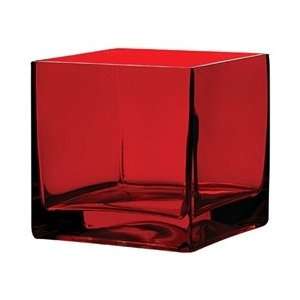  Cube Glass Vase 5x5x5   Ruby Arts, Crafts & Sewing