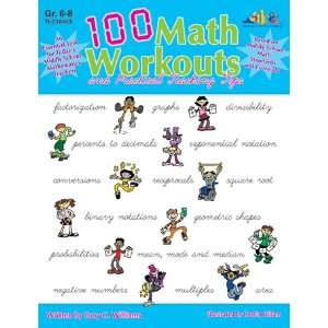  6 Pack MILLIKEN & LORENZ EDUCATIONAL PRESS 100 MATH WORKOUTS 