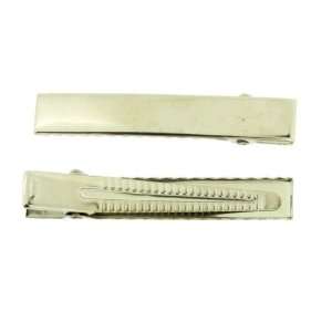   Hair Clip Flat Top with Teeth 2 3/8 Inch 60mm   144 Pieces: Beauty