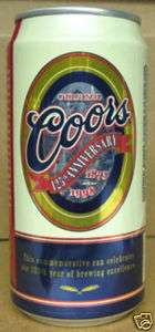 COORS BEER can 125th Anniversary, 1998 Golden, COLORADO, grade 1 