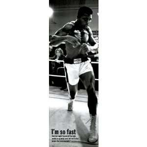  Muhammad Ali (Im So Fast, Door) Sports Poster Print: Home 