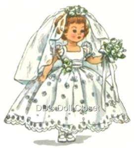 Vintage Doll Clothes Pattern 2294 8 ~ Ginny, Muffie  