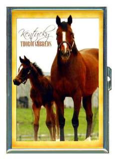 Kentucky Thoroughbred Horses ID Holder, Cigarette Case or Wallet: MADE 