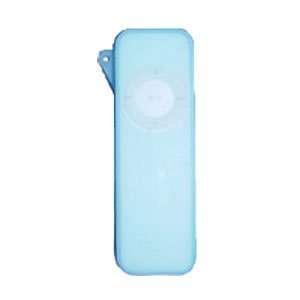    Blue Silicone Skin Case Cover for iPod Shuffle 