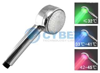 Romantic 3 Colors LED Light Bathroom Shower Head Home  