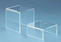 Lot of 6 Acrylic Riser Clear Jewelry Display NEW (1376 4)  
