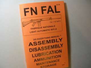 New Gun Book FN FAL Rifle Do Everything Manual Illustrations 